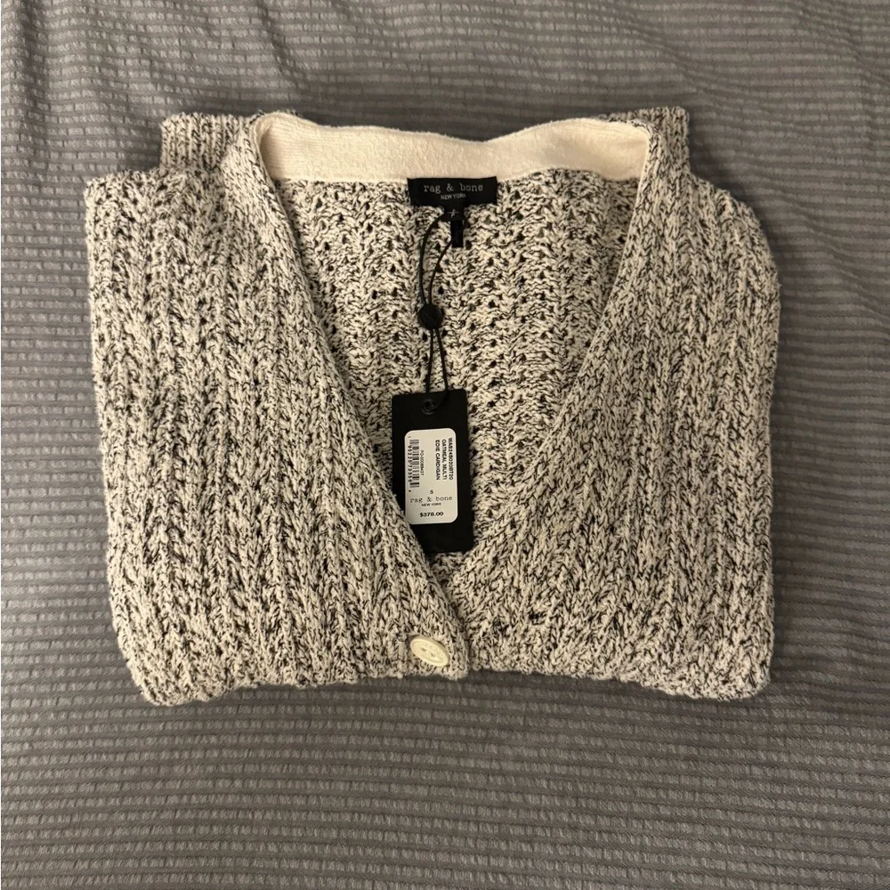 NWT rag & bone Textured Gray Cardigan - Picture 2 of 9
